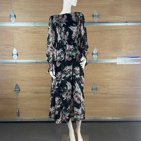 NWOT Mikael Aghal Midi Dress Sz 6 - Picture 2 of 15